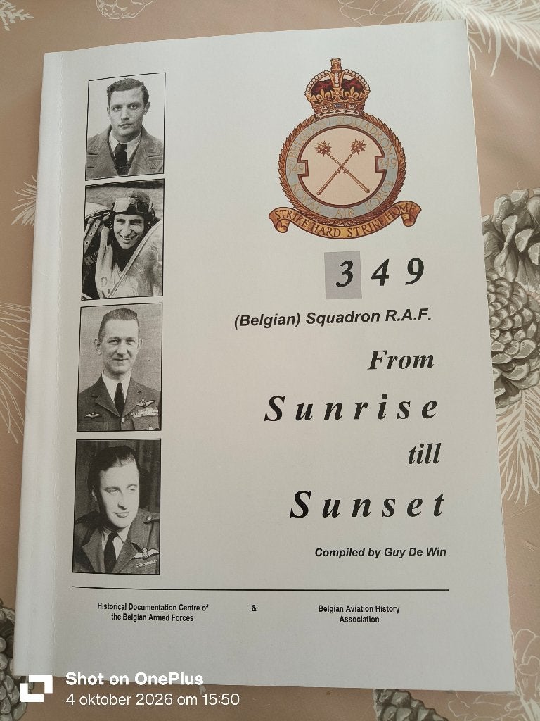 From Sunrise Till Sunset 349 (Belgian Squadron R.A.F) BOOK 9, Verzamelen, Ophalen, Luchtmacht, Boek of Tijdschrift