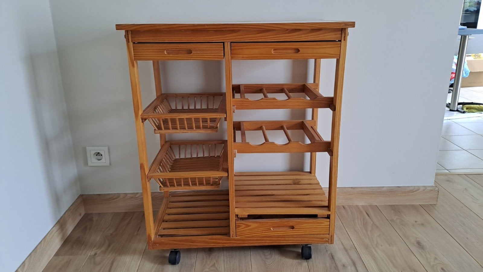 Étagère à roulettes - L 67 cm - P 36,5 cm - H 78,5 cm, Enlèvement
