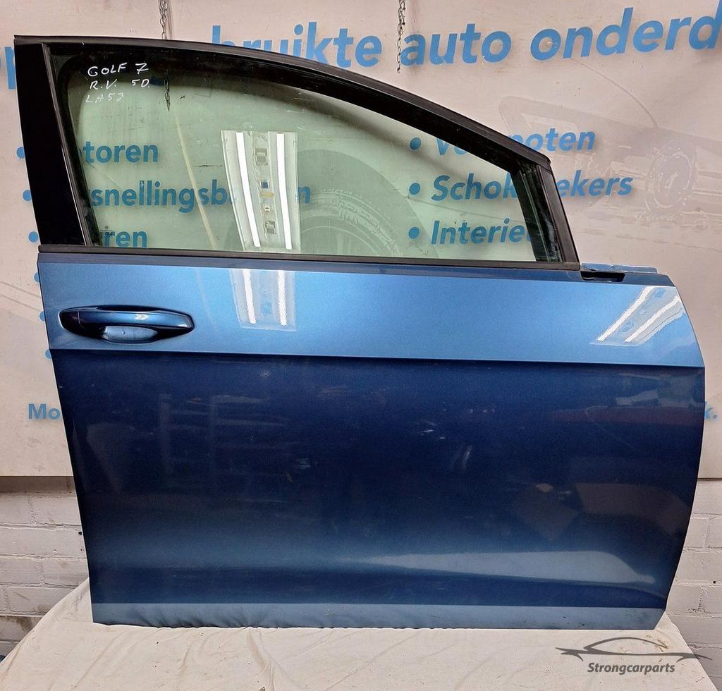 Deur Portier VW Golf 7 VII rechts voor 5 deurs kleur LA5J, Gebruikt, -, -, Ophalen of Verzenden