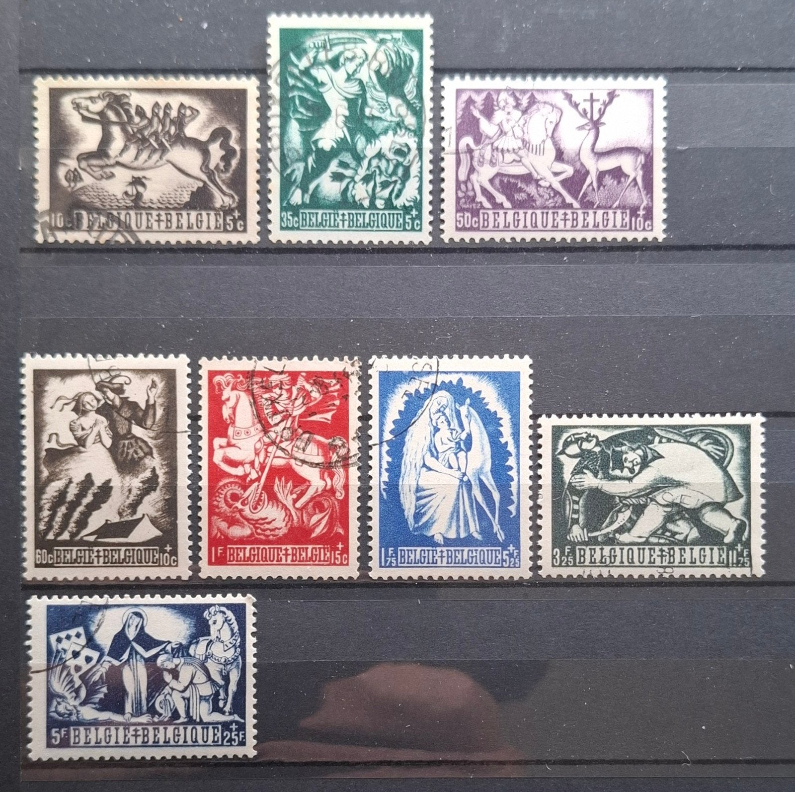 België: OBP 653/60 (●) Tuberculosebestrijding 1944., Met stempel, Frankeerzegel, Ophalen of Verzenden, Gestempeld