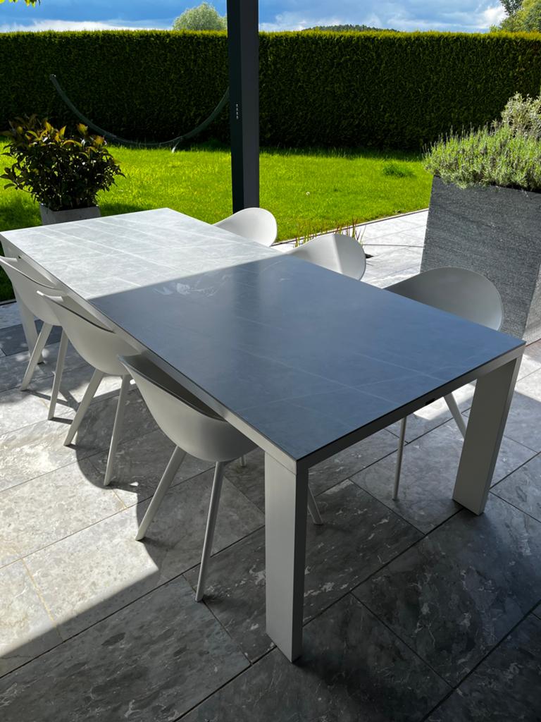 Tuintafel Bristol met 6 stoelen, Tuin en Terras, Tuintafels, Ophalen, Zo goed als nieuw
