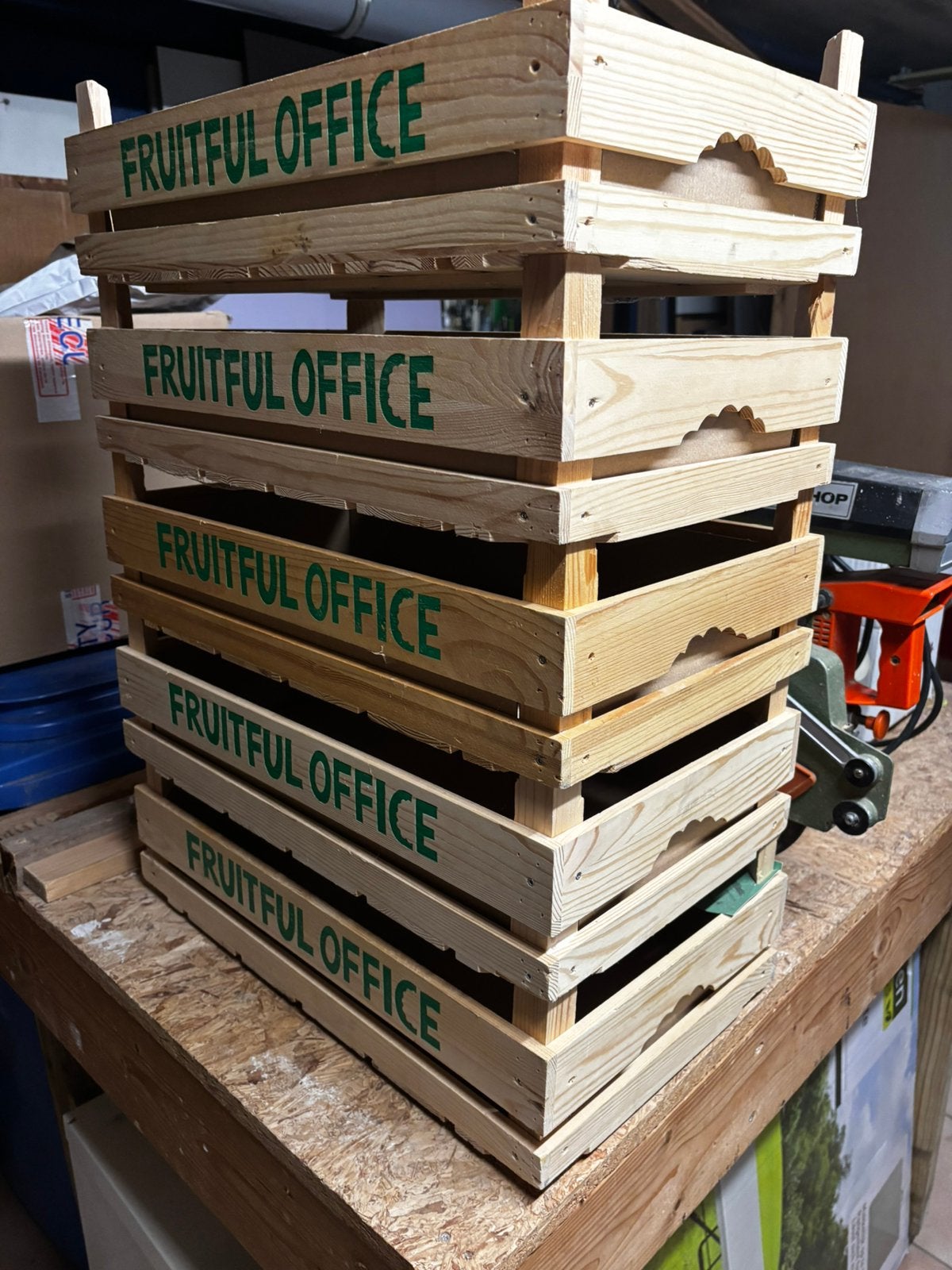 Houten fruitbakjes, 50 tot 75 cm, Minder dan 35 cm, Ophalen of Verzenden, Zo goed als nieuw