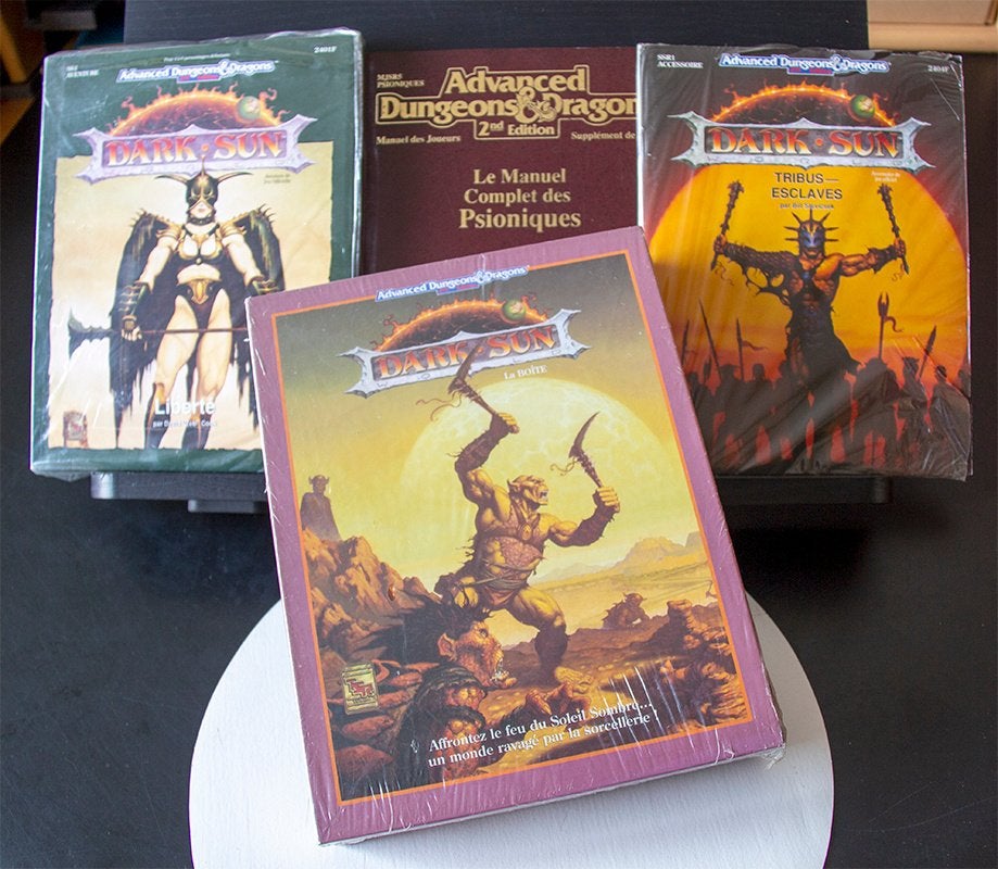 ADD2ndEd-DARK SUN Collection (Soleil Sombre) 1991-93, Hobby & Loisirs créatifs, Enlèvement ou Envoi, Comme neuf, Autres types