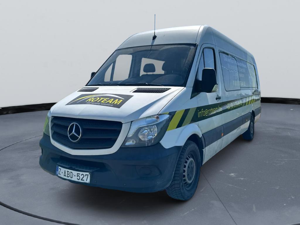MERCEDES SPRINTER 314 CDI – 6€ DOUBLE CABINE – 2017, Autos, Camionnettes & Utilitaires, Achat, Euro 6, Boîte manuelle, Noir