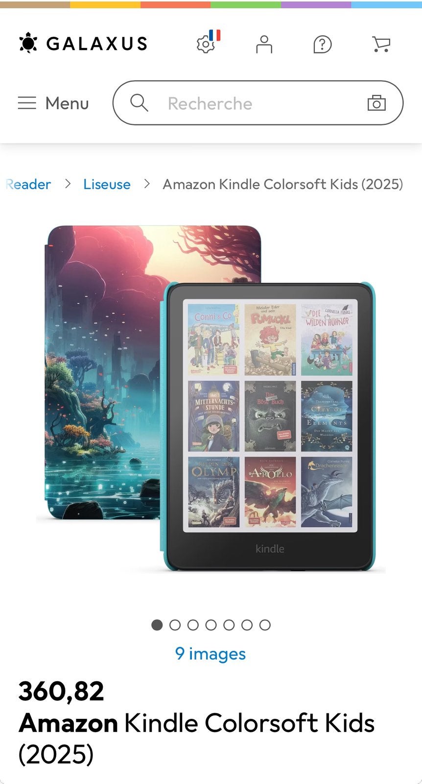 Amazon kindle colorsoft kids, Computers en Software, Ophalen of Verzenden, Nieuw, 16 GB of meer