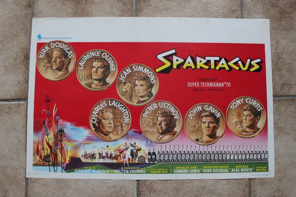 filmaffiche Spartacus Stanley Kubrick filmposter, Verzamelen, Posters, Rechthoekig Liggend, Ophalen of Verzenden, Zo goed als nieuw