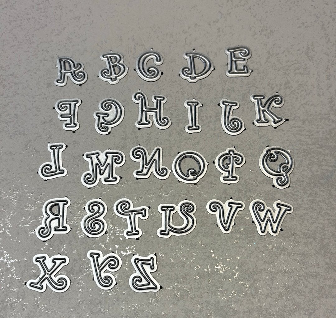 Embossing snijmal alfabet 3, Hobby en Vrije tijd, Ophalen, Zo goed als nieuw