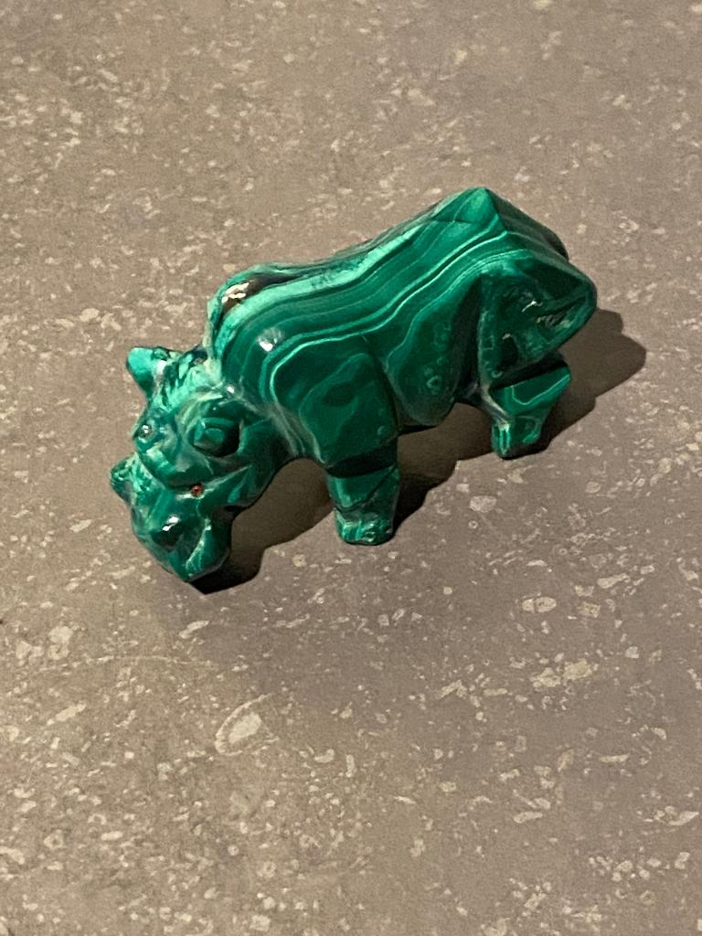 Malachite hippopotame hippo congo, Enlèvement ou Envoi