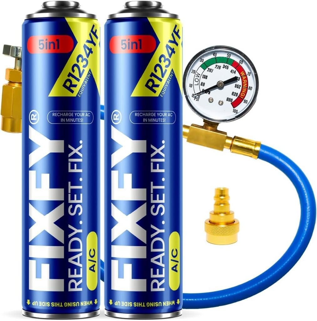 KIT 5 en 1 : 2 RECHARGES GAZ CLIMATISATION VOITURE R1234YF, Ophalen of Verzenden, Nieuw, Universele onderdelen