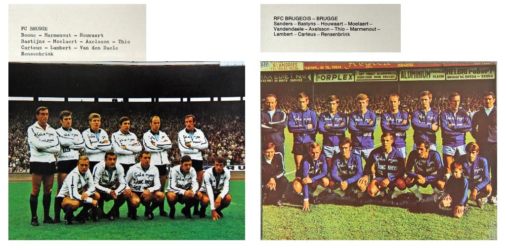 Postkaarten oude voetbalploegen  postkaart 18cm x 24cm, Ophalen of Verzenden