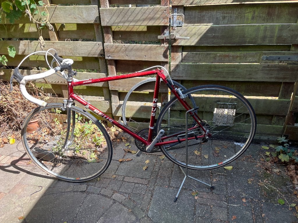 Campagnolo onderdelen op stalen de Reus fiets, Fietsen en Brommers, Ophalen, Gebruikt, Staal, Racefiets