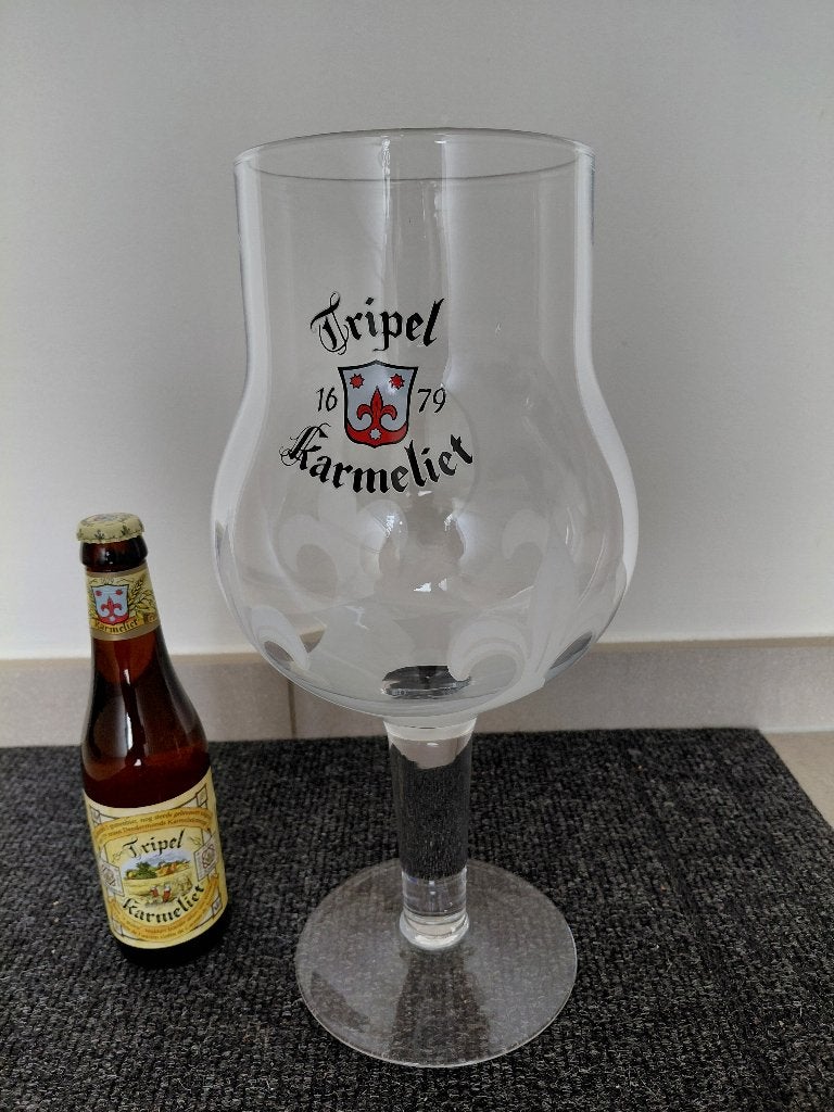 Tripel Karmeliet bierglas 3L – Nieuw & ongebruikt, Verzamelen, Ophalen, Nieuw, Bierglas