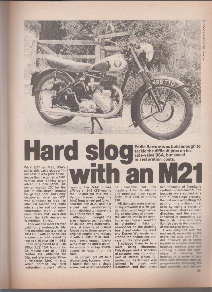 Moto BSA M21 collection, Verzenden, Gelezen