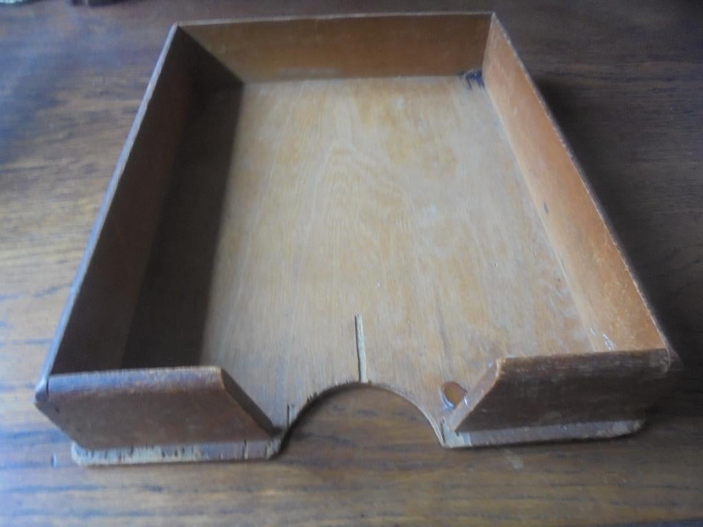Porte-dossiers en bois ancien format A4, Antiquités & Art, Enlèvement