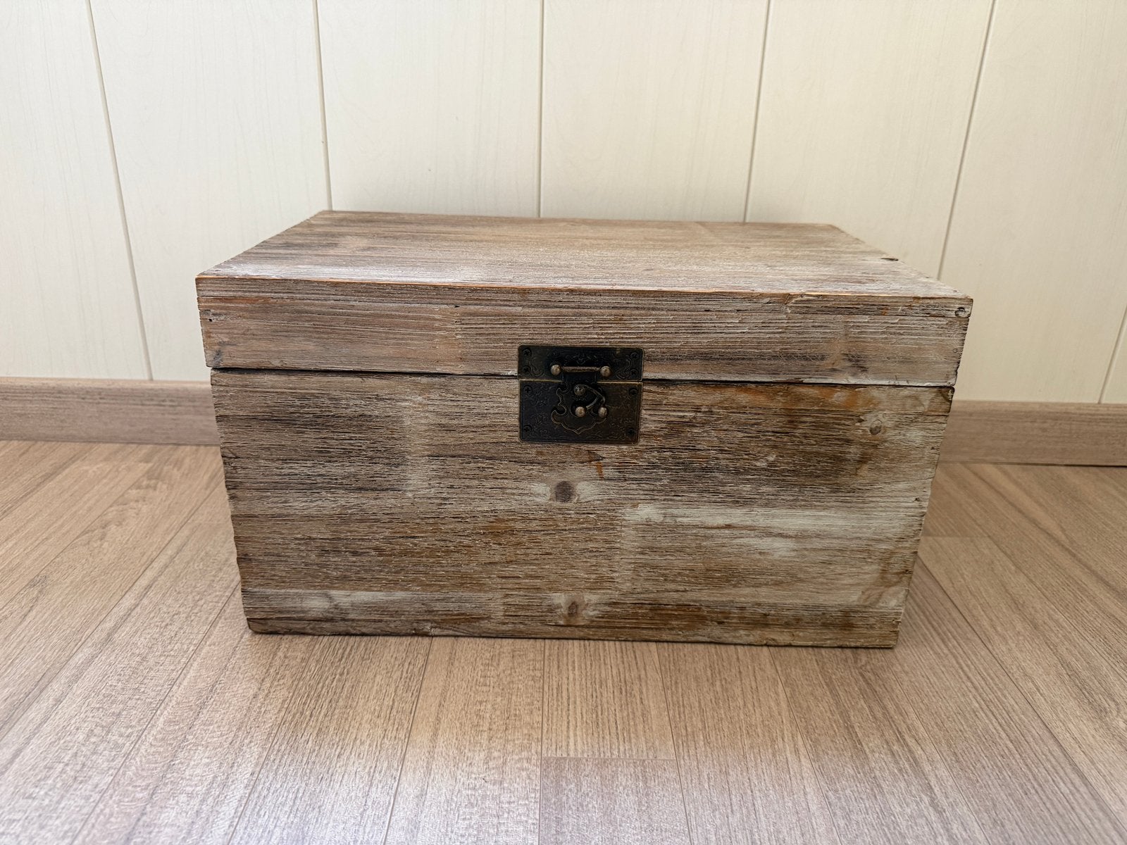 Houten kist, Ophalen, Minder dan 50 cm, Minder dan 50 cm, Zo goed als nieuw