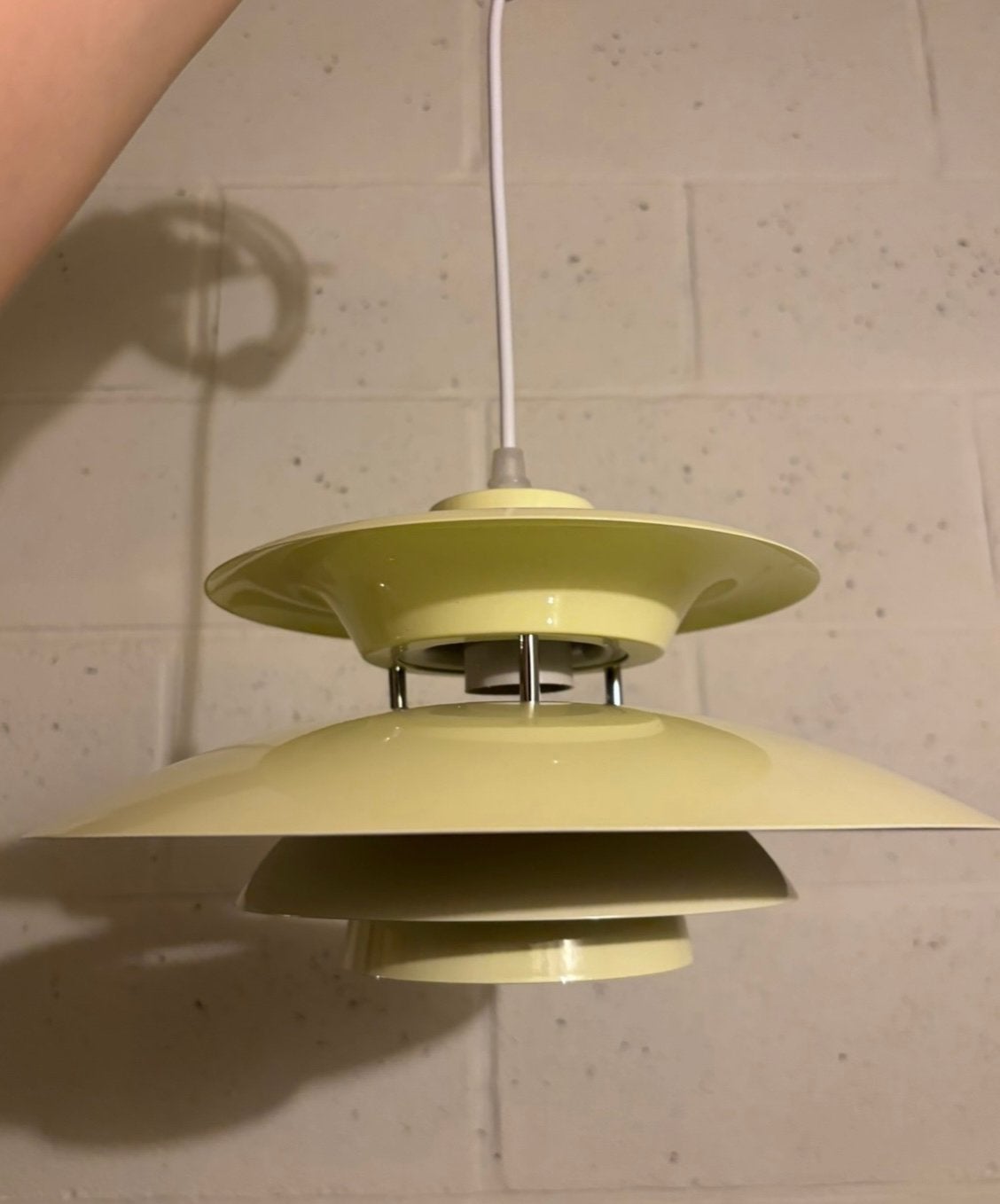 Vintage-look ufo hanglamp, Ophalen of Verzenden, Zo goed als nieuw