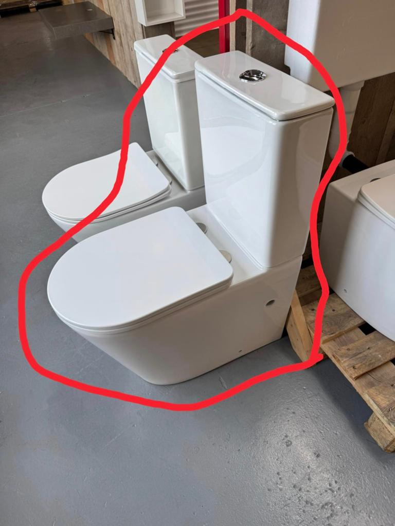 Wc staand toiletset, Ophalen