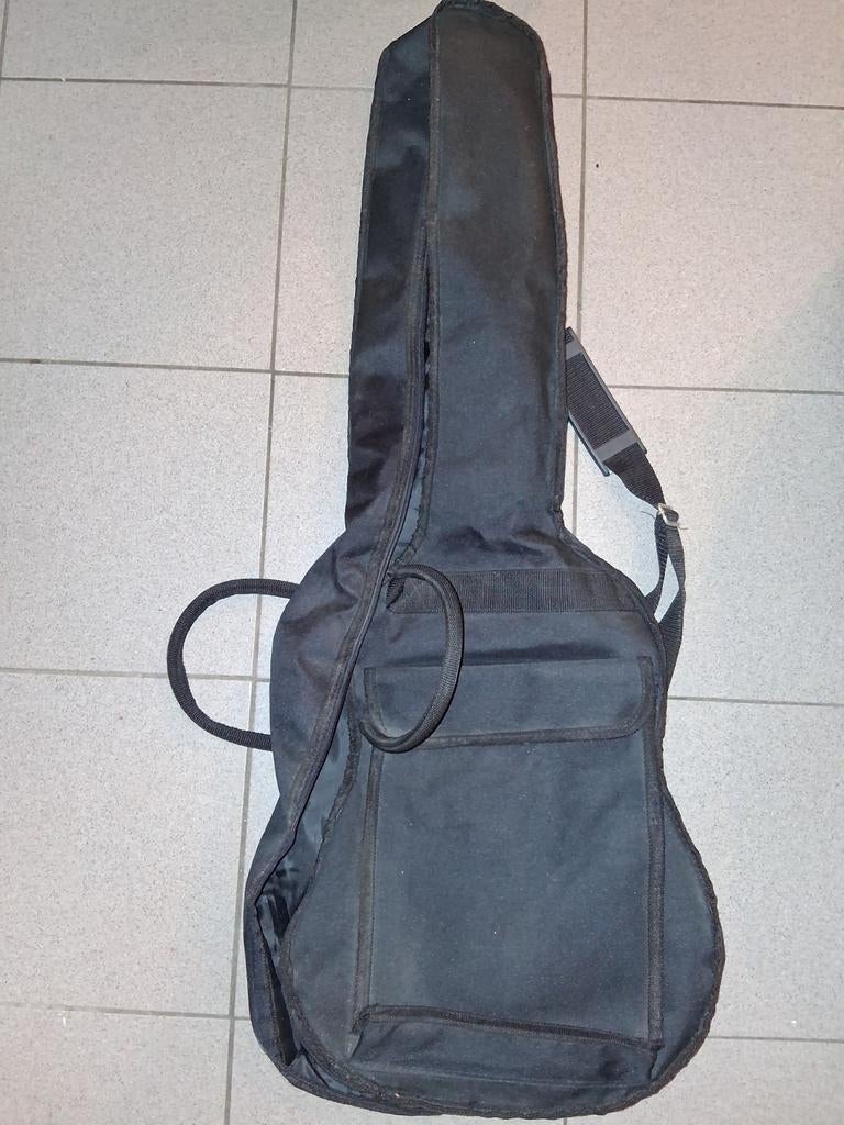 Zwarte gitaartas 98 x 38 cm voor een 3/4 akoestische gitaar, Ophalen
