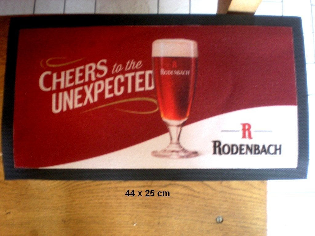RODENBACH Barmat 44 x 25 cm, Verzamelen, Ophalen of Verzenden, Nieuw, Reclamebord, Plaat of Schild