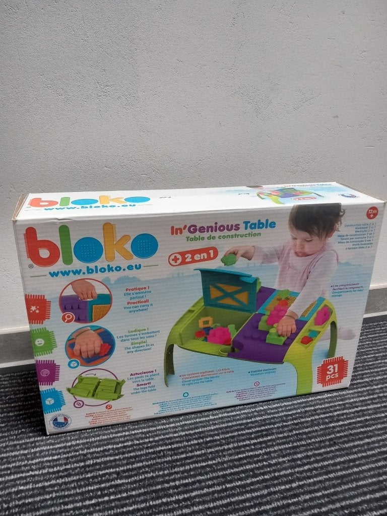 bloko bouwtafel, Kinderen en Baby's, Speelgoed | Bouwstenen, Ophalen, Zo goed als nieuw, Overige merken