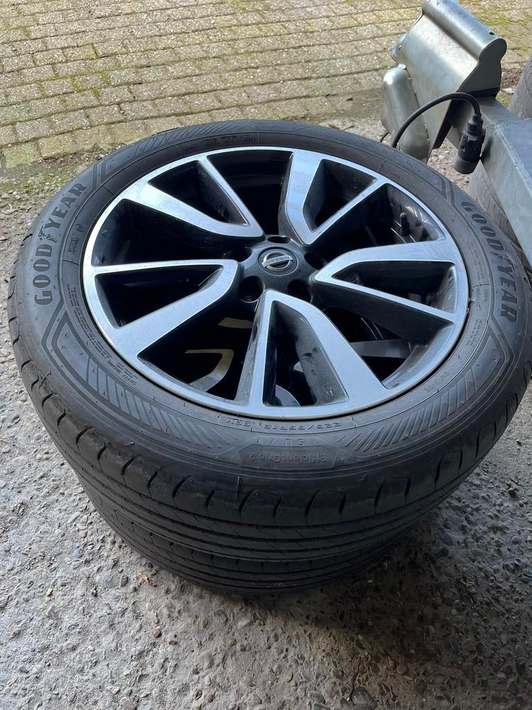Goodyear band zomer+ velg 225/55R19 99V SUV Efficient Grip 2, Gebruikt, Band(en), Personenwagen, Ophalen