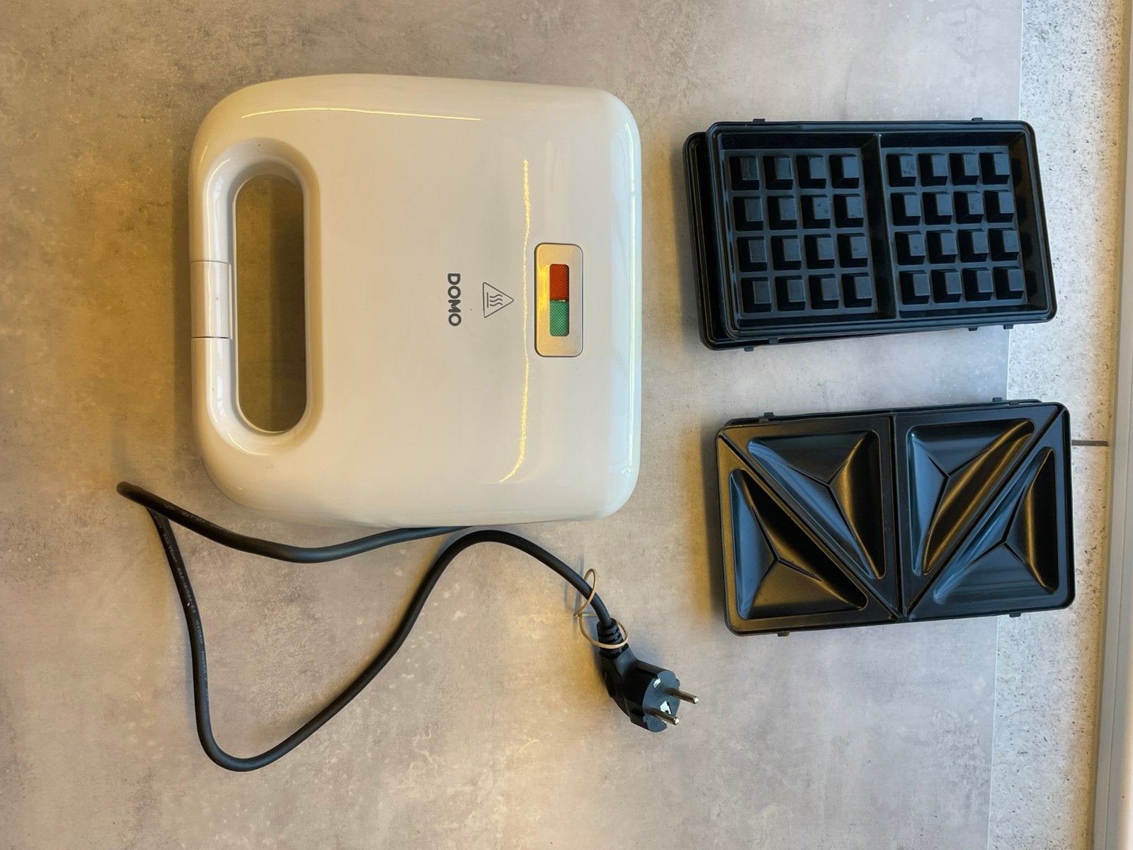 Domo snackmaker 3-in1: croque monsieur, wafelijzer, grill, Elektronische apparatuur, Wafelijzers, Ophalen, Zo goed als nieuw