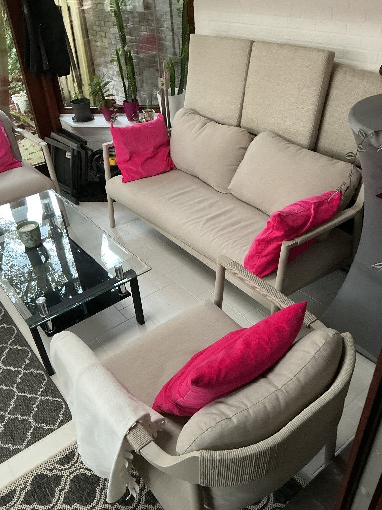 Tuinset, Tuin en Terras, Ophalen, 5 zitplaatsen, Bank, Tuinset