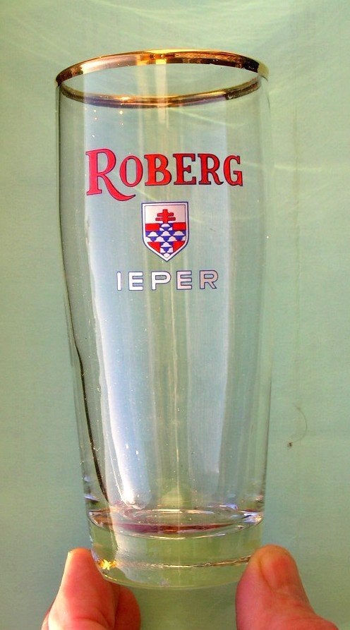 ROBERG Ieper, Verzamelen, Ophalen of Verzenden, Zo goed als nieuw, Glas of Glazen