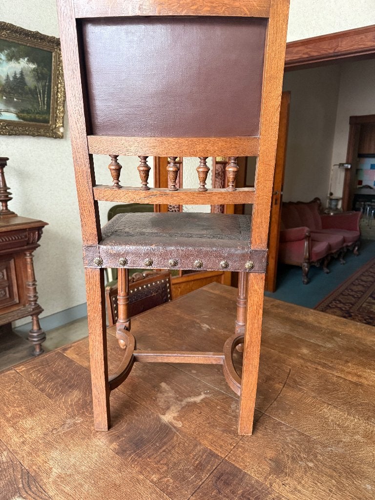 Vlaamse / Mechelse neorenaissance eetkamerstoelen., Antiek en Kunst, Ophalen