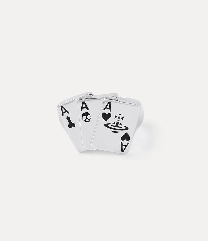 Vivienne Westwood MARVIN Ring black, Handtassen en Accessoires, Ringen, 18 tot 19, Verzenden, Nieuw, Dame of Heer