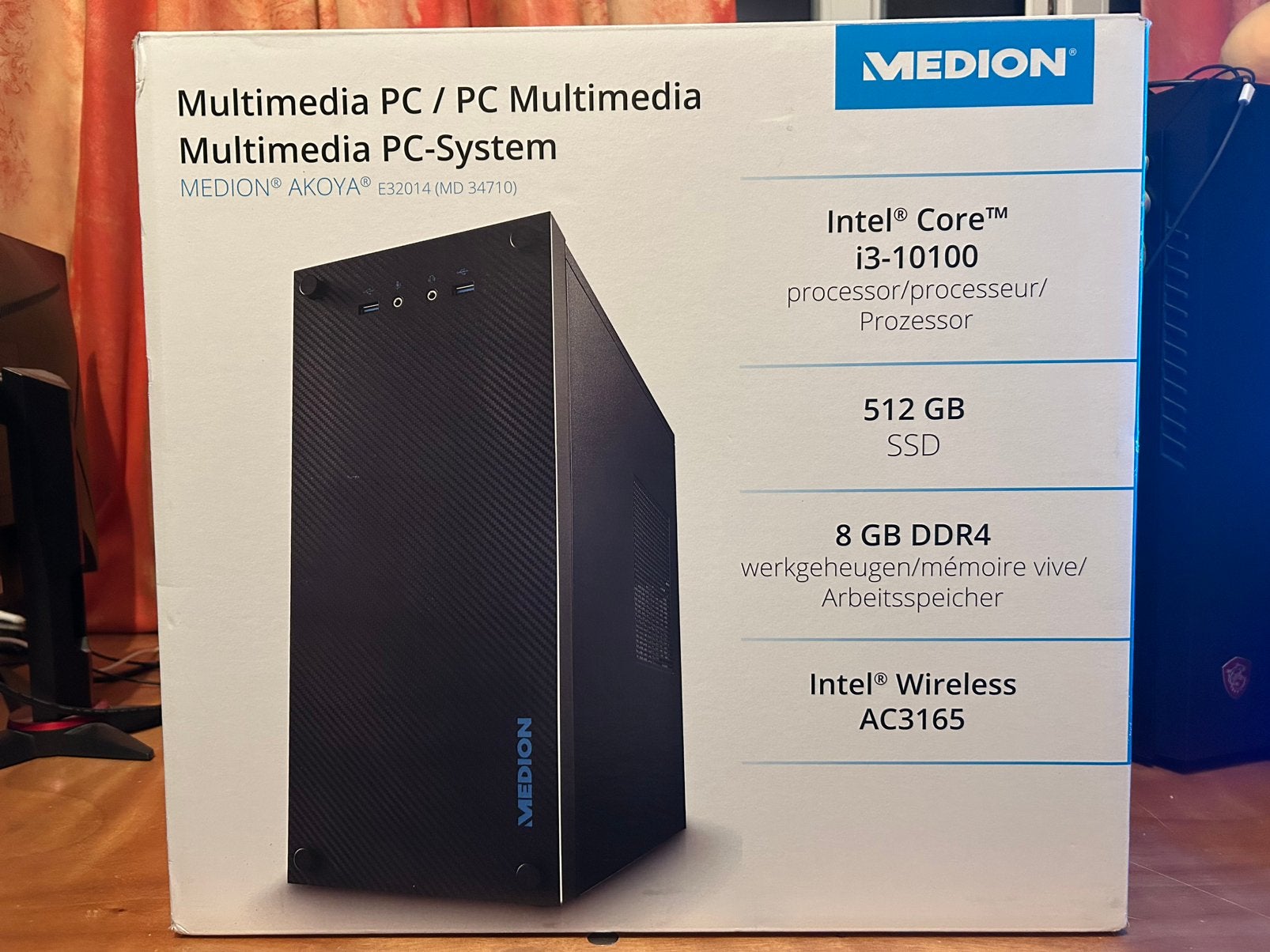 Medion PC, Informatique & Logiciels, Ordinateurs de bureau, 8 GB, Comme neuf, SSD, Enlèvement