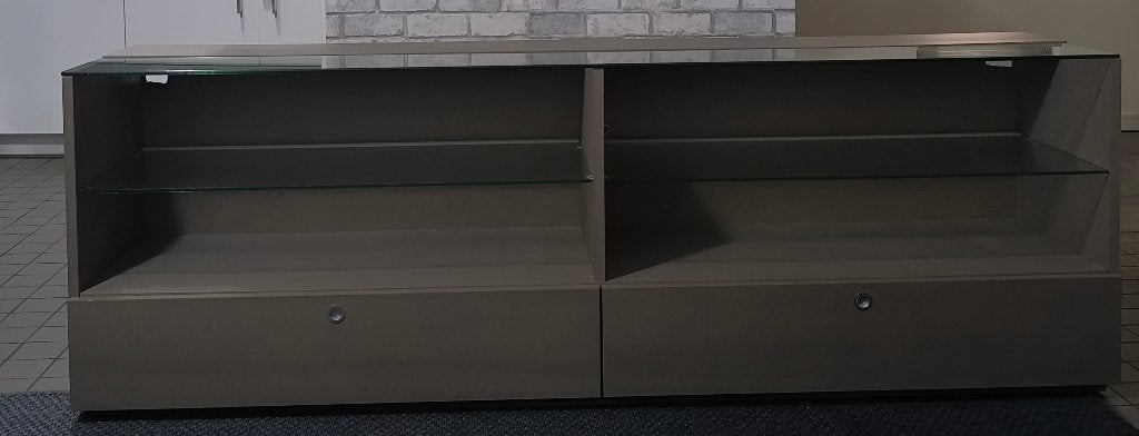 Buffet IKEA ORTENBERG chêne gris avec LED – 50 €, Ophalen, 150 tot 200 cm, Eikenhout, Minder dan 100 cm
