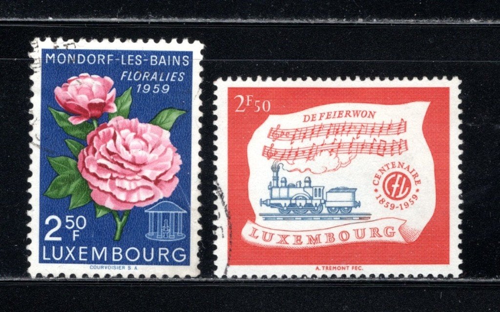 LUXEMBOURG Lot 1959 estampillé, Envoi, Luxembourg, Affranchi