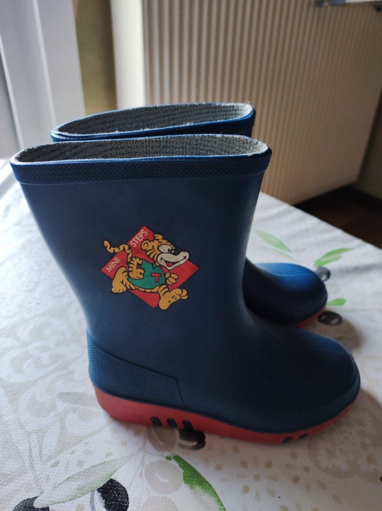 regenlaarzen - caoutchouc botten maat 25  Mini Steps, Enlèvement, Utilisé, Mini step, Bottes