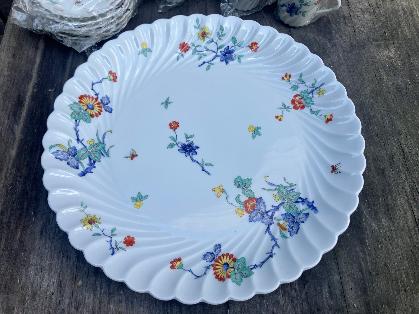 Haviland Limoges France plateau  + 6 tasses/sous-tasses, Enlèvement