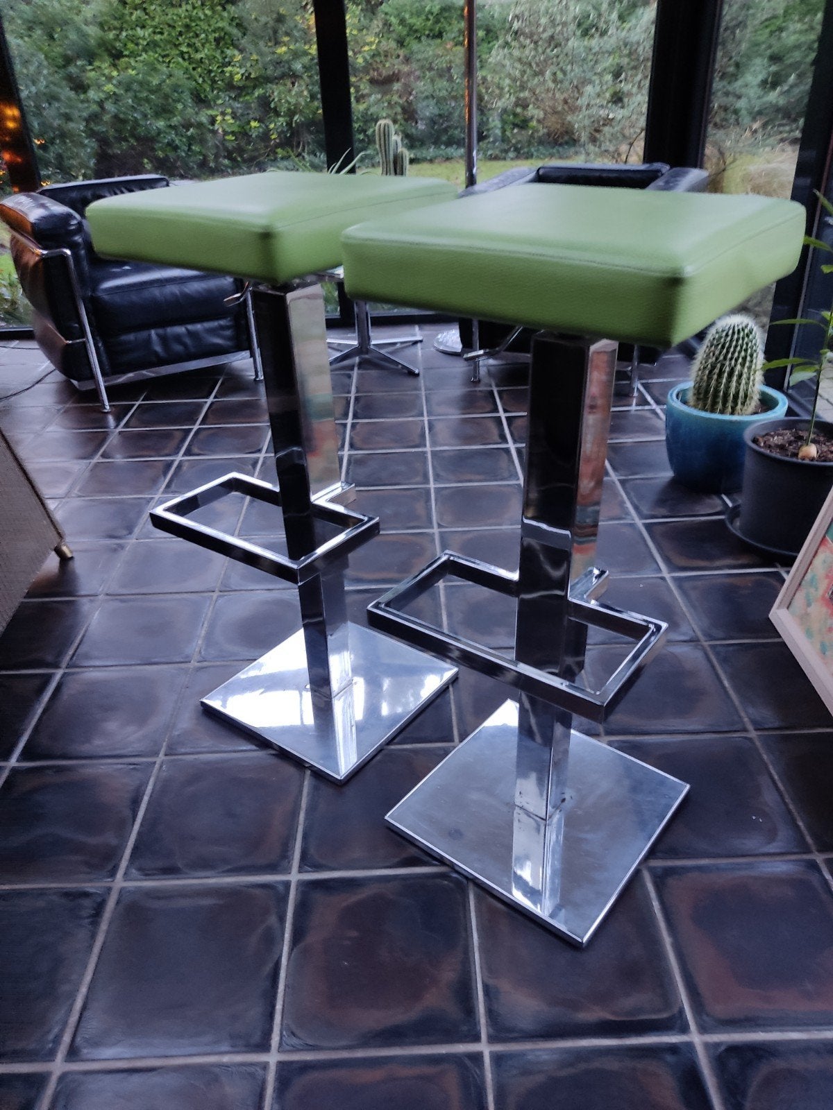 2x retro/design vintage jaren 70/80 barkrukken, Huis en Inrichting, Ophalen
