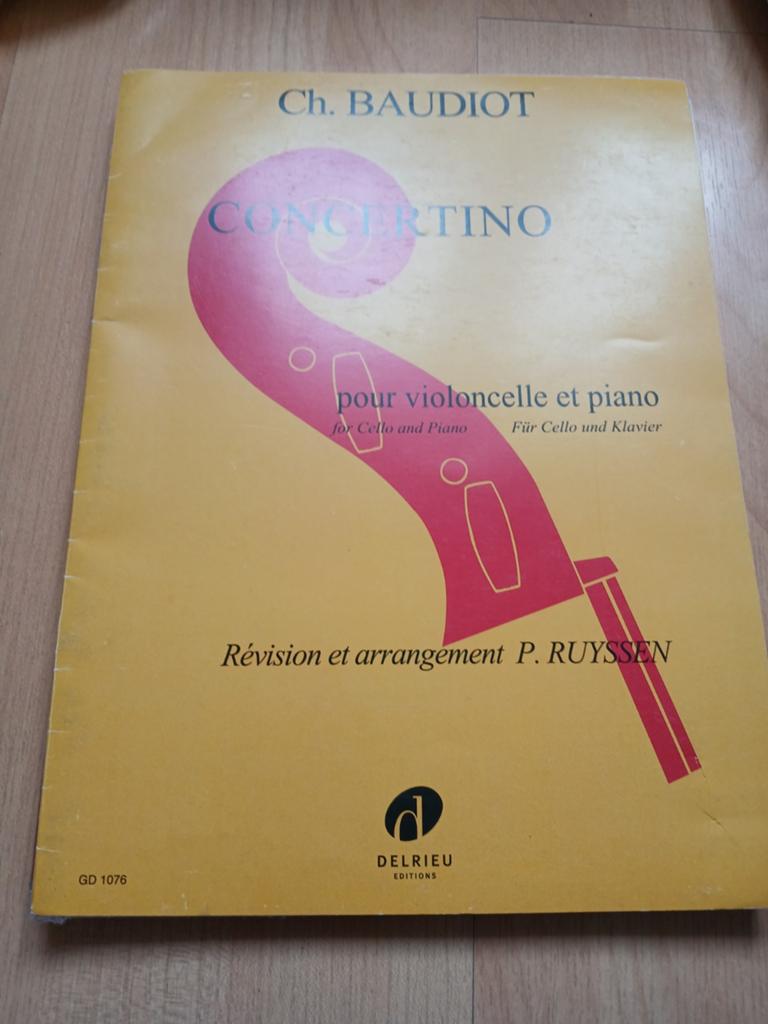 Partition Concertino violoncelle et piano, Enlèvement ou Envoi, Violoncelle