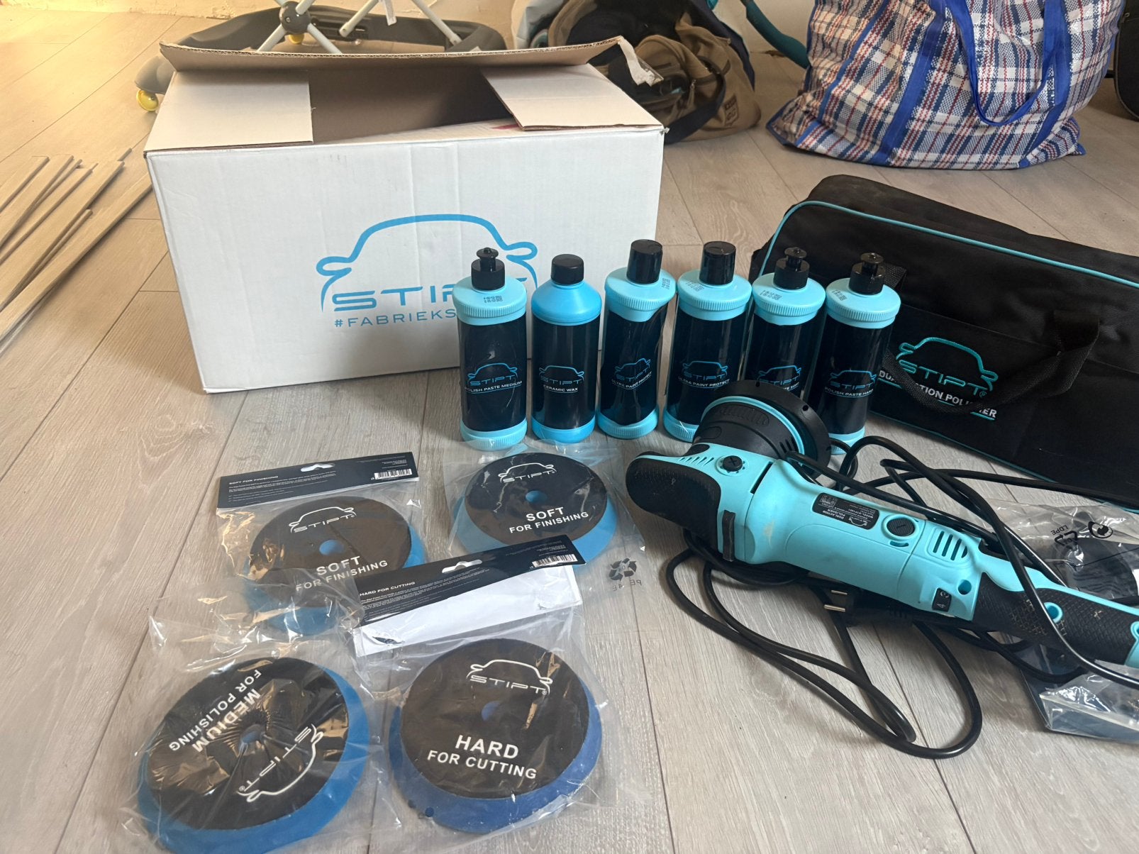 Stipt Dual Action Polisher ️️MAAR 1x GEBRUIKT️️ ️️, Autos : Divers, Produits d'entretien, Enlèvement