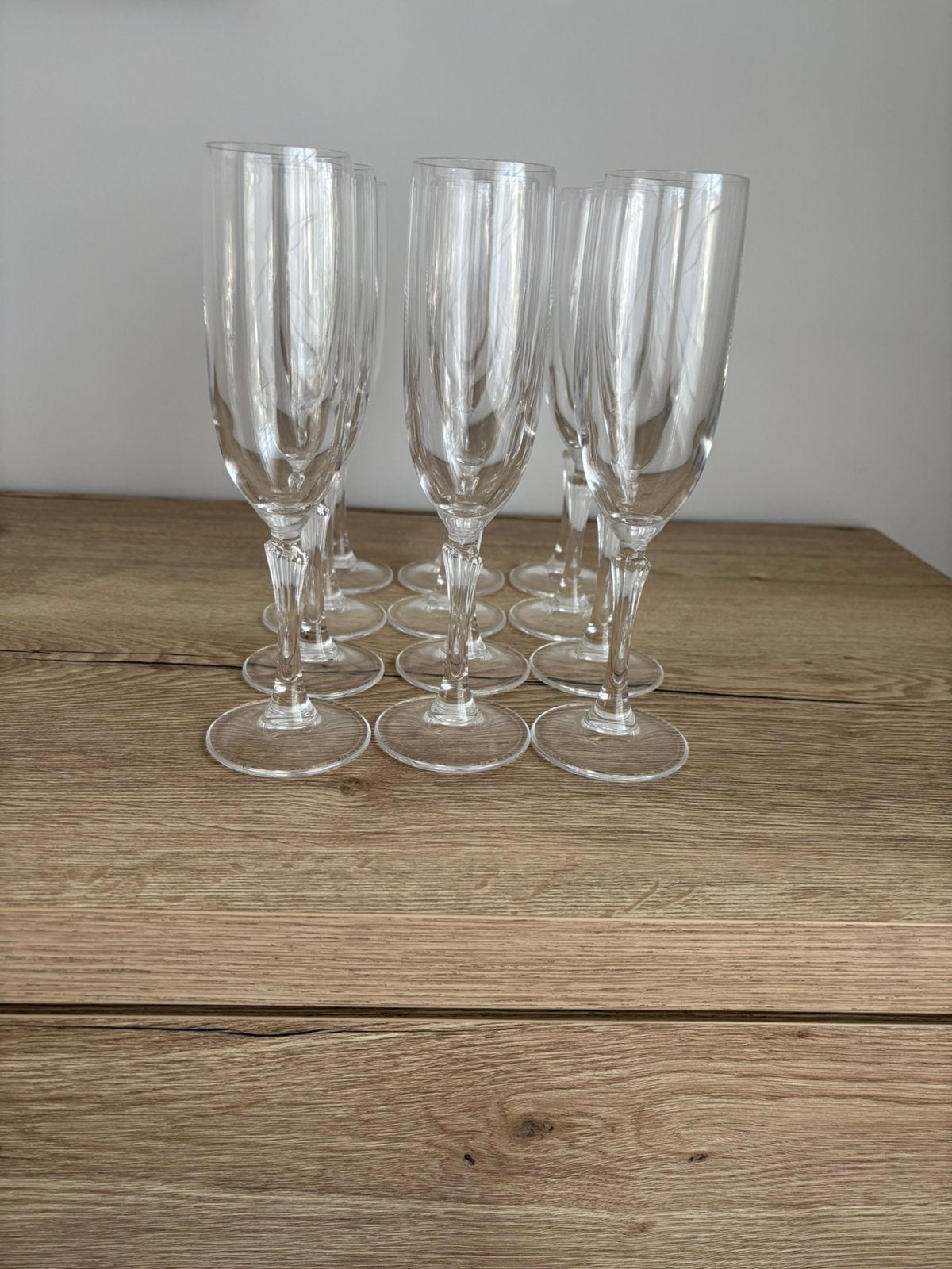 12 kristallen champagneglazen, Enlèvement, Comme neuf
