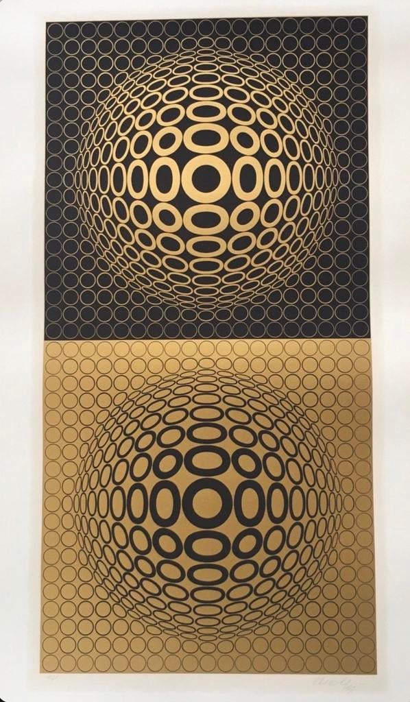 Victor Vasarely Meta VI 1976, Enlèvement ou Envoi, Sérigraphie, Signé