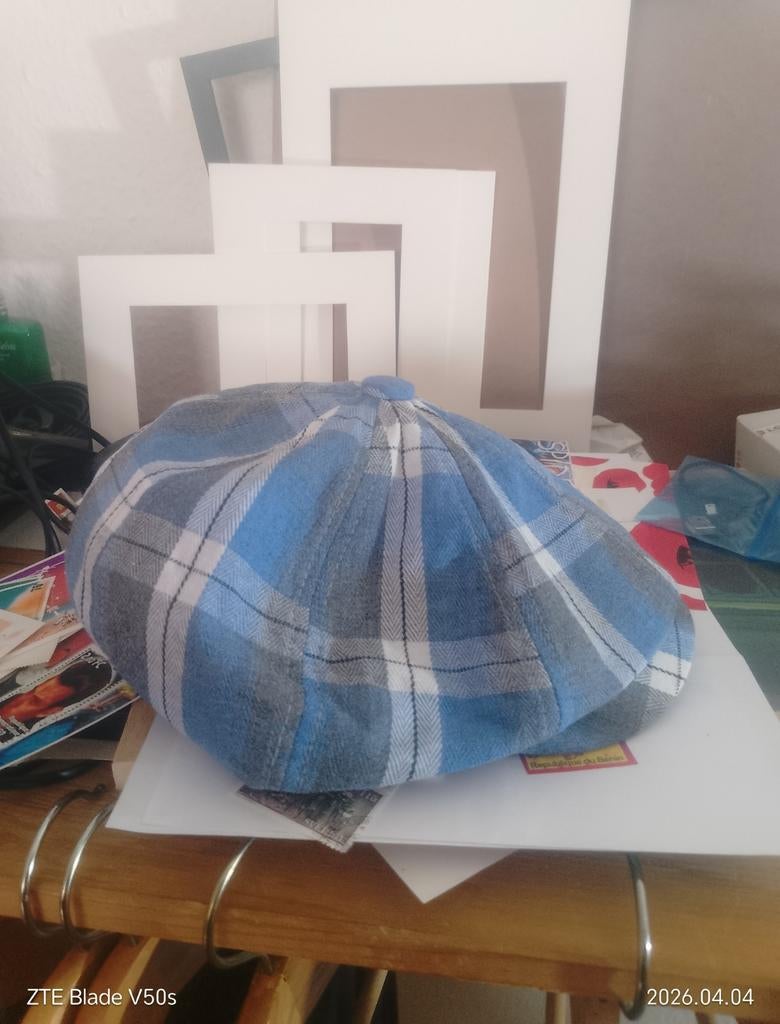 Pet Blu Carré.    55cm-59cm elastisch, Kleding | Heren, Hoeden en Petten, Ophalen of Verzenden, Pet