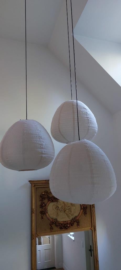 Hanglamp set van 3, Ophalen, Zo goed als nieuw, Stof, Minder dan 50 cm