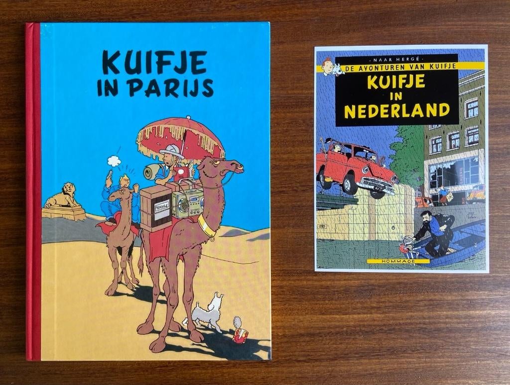 Kuifje in Parijs - HC met linnen rug - Met Prent - Nieuw, Boeken, Verzenden, Nieuw