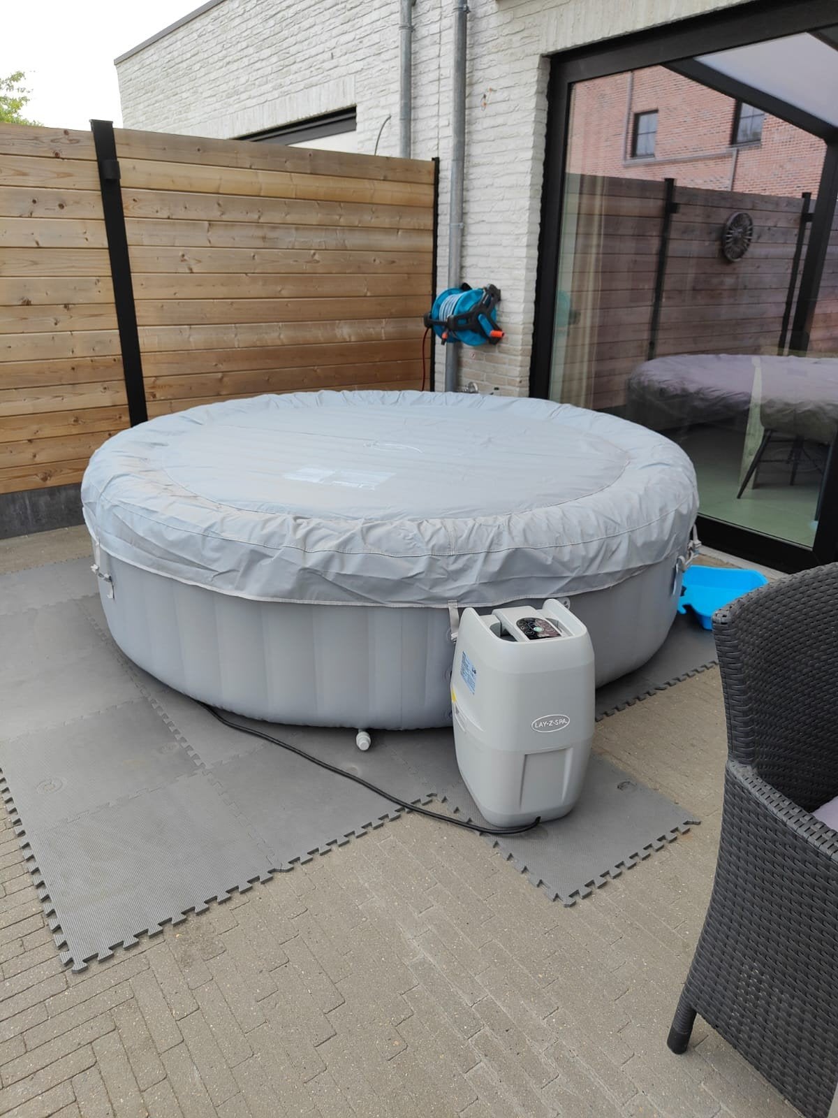 grote lazy spa voor 6 personen, Jardin & Terrasse, Bains à remous et Spas, Enlèvement, Gonflable