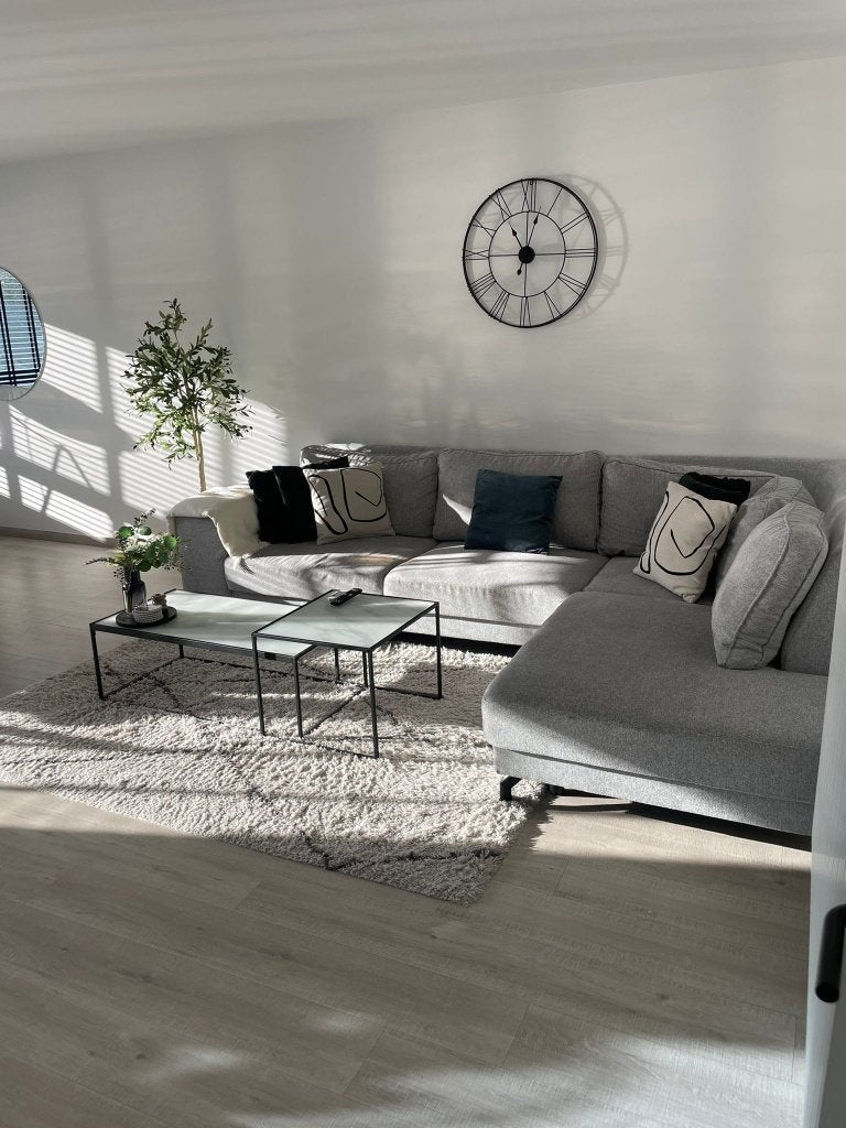 Grote grijze hoeksalon (315 x 210 cm) – Uitstekende staat, Ophalen, Zo goed als nieuw