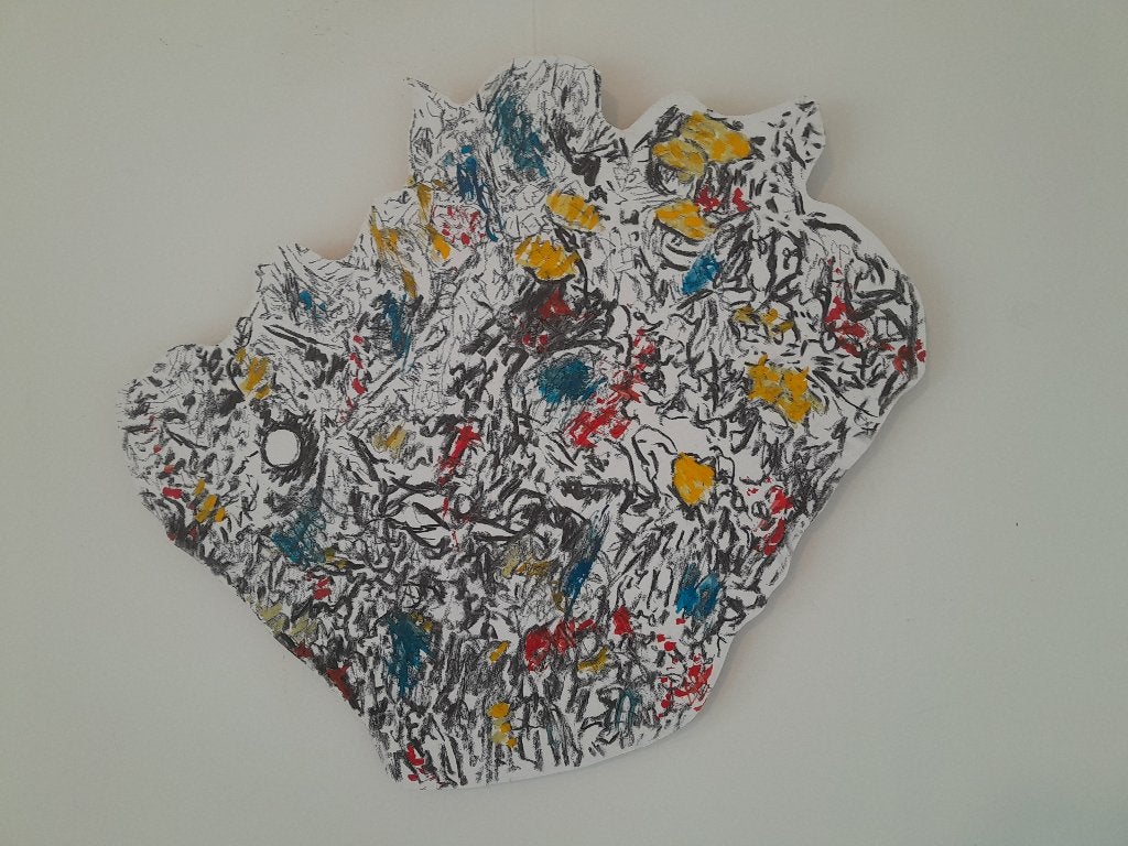 Figuratief - abstract werk, geen titel, Antiek en Kunst, Ophalen