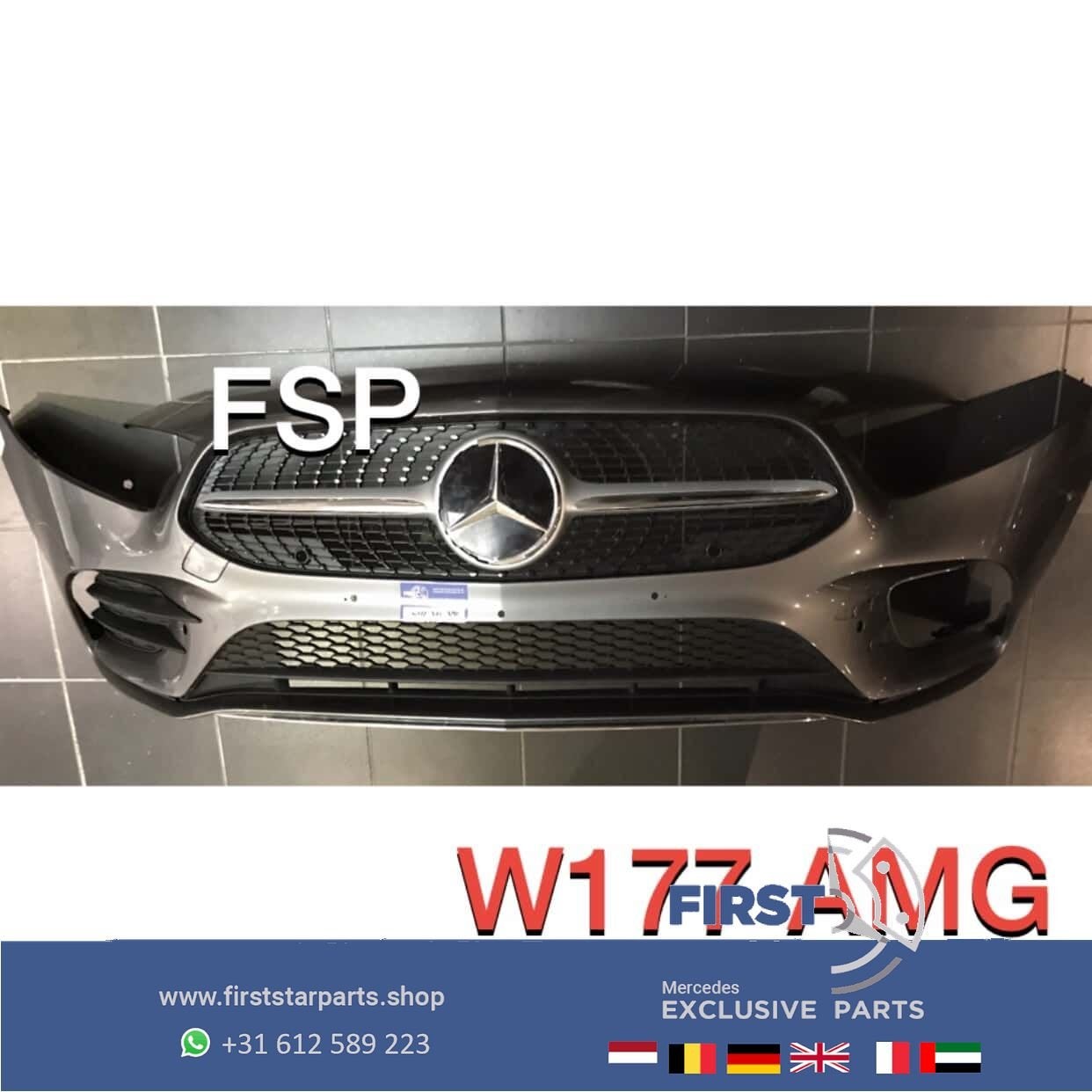 W177 A35 AMG Voorbumper + Achterbumper + Zijskirts Mercedes, Auto-onderdelen, Gebruikt, -, Ophalen of Verzenden, Bumper