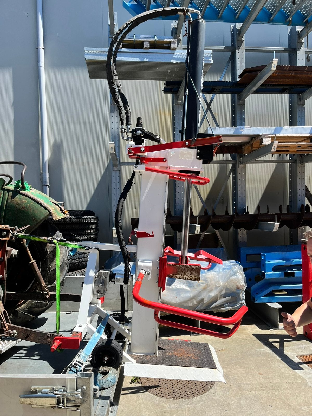 Hydraulische splitter bij aftakas, Ophalen, Zo goed als nieuw, Aftakas