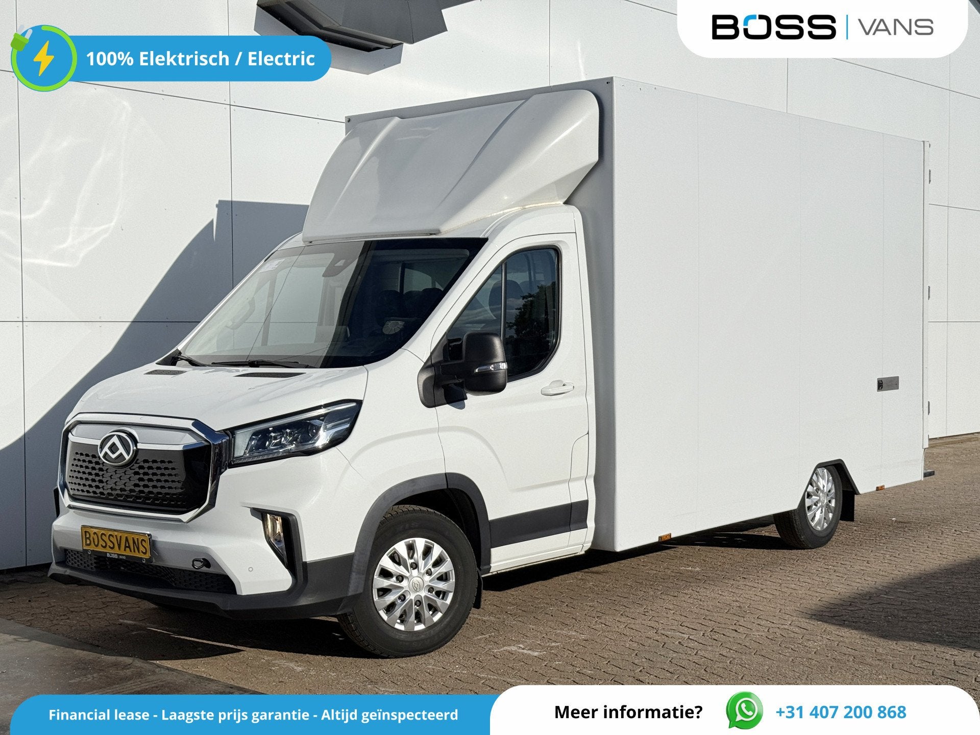 Maxus eDeliver 9 65 kWh Elektrisch L4 172km WLTP Bakwagen LE, 4 deurs, Gebruikt, Maxus, Wit