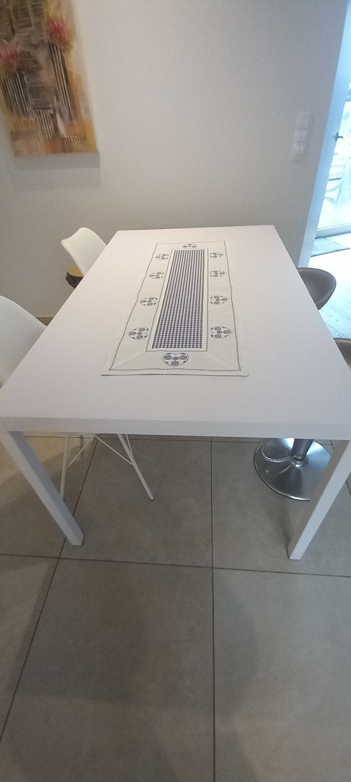 keukentafel, Ophalen, 50 tot 100 cm, Zo goed als nieuw, Vijf personen of meer